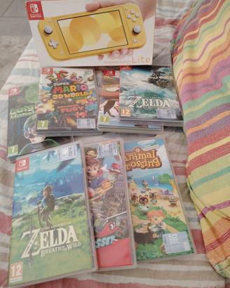 nintendo switch lite giallo 