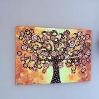 Dipinto albero della vita con swarosky
