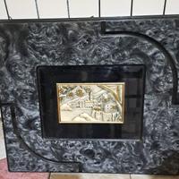 Quadro Lastra con bassorilievo argento