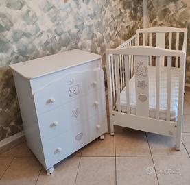 Set Italbaby Re lettino con materasso + fasciatoio