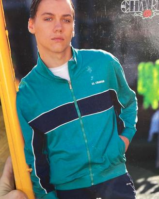 Tuta Uomo Charro Homewear Verde Blu Zip S