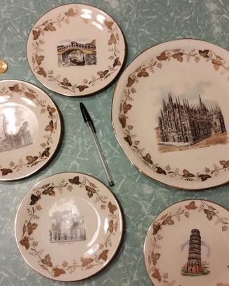 Servizio piatti vintage "Città d'Italia"