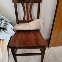 Set di 4 sedie da cucina in legno massello classic