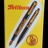 insegna pelikan smaltata