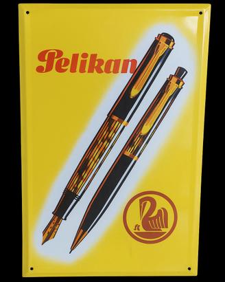 insegna pelikan smaltata