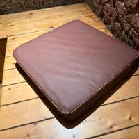 Cuscino 40x40 in pelle colore bordeaux