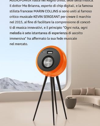 Speaker Hi-Fi di design AUDIOPOWER 7 suono a 360°