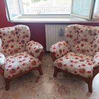 Coppia poltrone stile "Old America"
