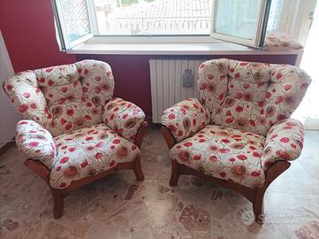 Coppia poltrone stile "Old America"