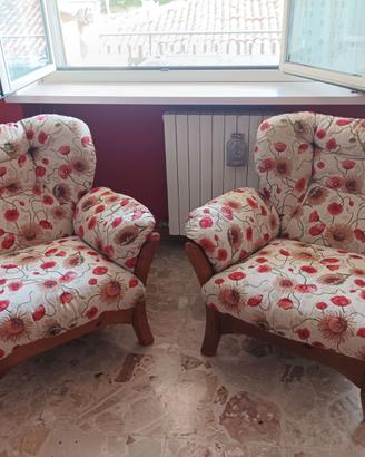 Coppia poltrone stile "Old America"