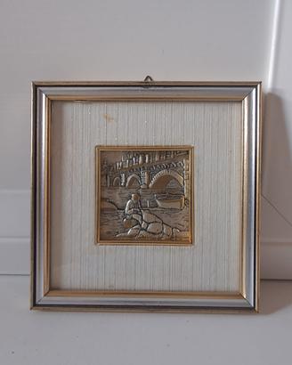quadretto in argento - pescatore