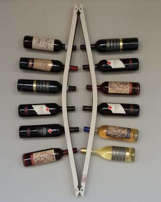 Portabottiglie da parete doppio