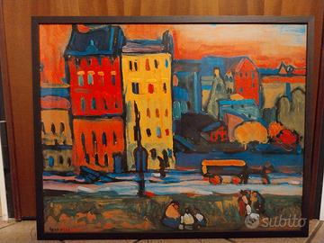 " Houses in Munich " di Wassily Kandinsky