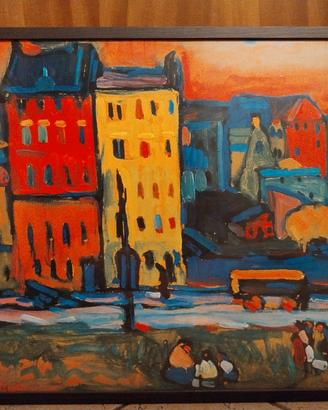 " Houses in Munich " di Wassily Kandinsky