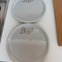 2 Piatti da Pizza Porcellana Sarurnia