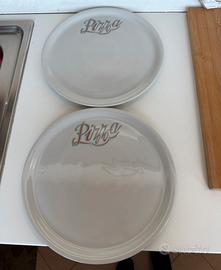 2 Piatti da Pizza Porcellana Sarurnia