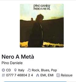 CD Pino Daniele Nero a Metà 