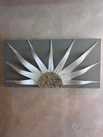 Quadro Solar Storm White - dipinto a mano