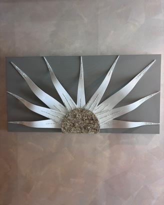 Quadro Solar Storm White - dipinto a mano
