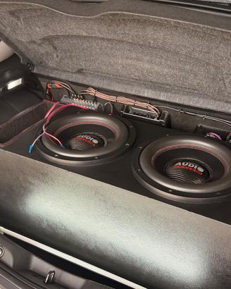 Box doppio subwoofer audiosystem ass 12