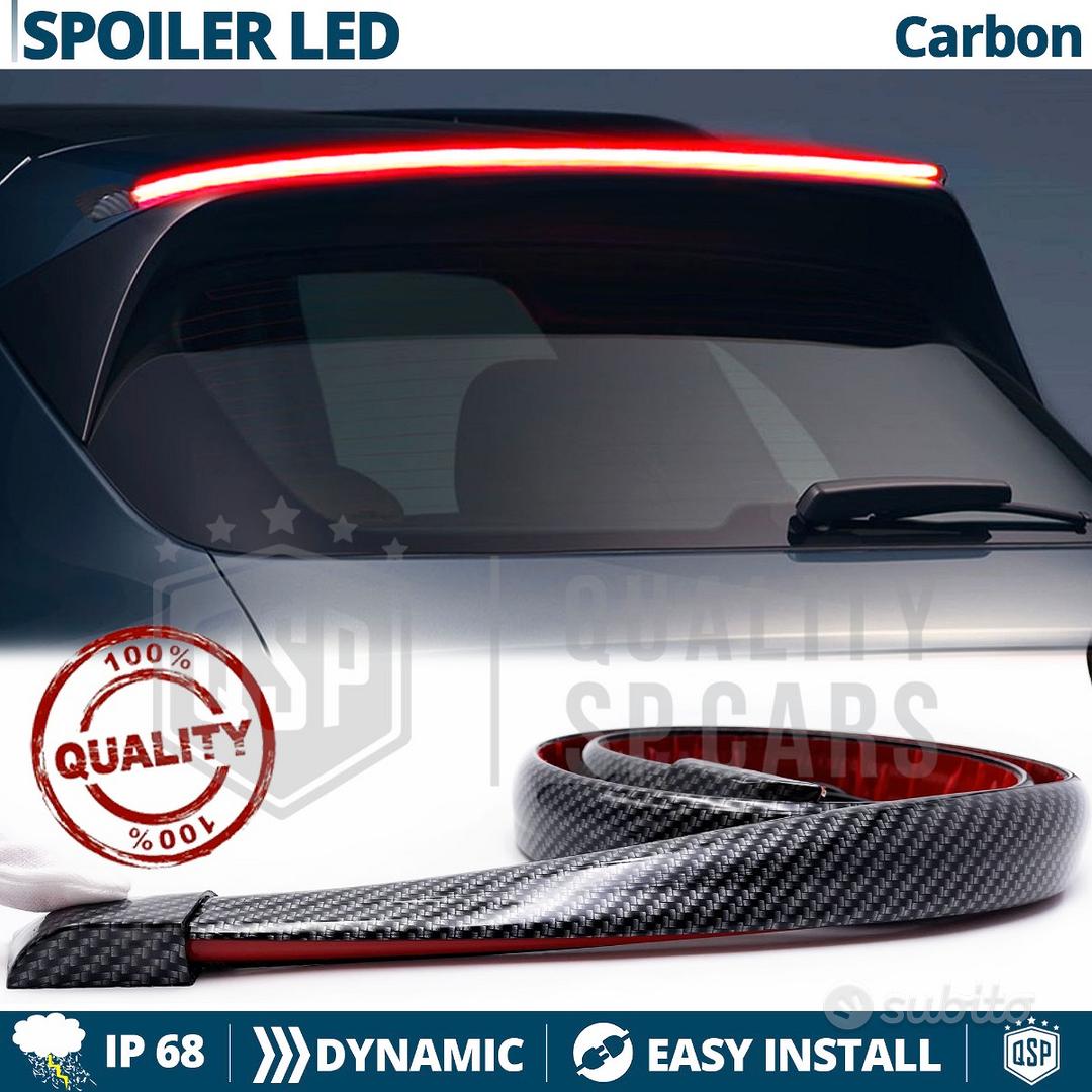 Spoiler Adesivo Per Auto In Fibra Di Carbonio - 1,5 Metri, Universale, Riflettente, Protezione Paraurti