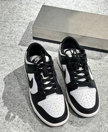 Nike Dunk Low Retro White Black Pand 42