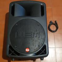 Cassa audio acustica attiva per dj feste marca lem