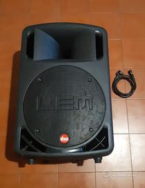 Cassa audio acustica attiva per dj feste marca lem