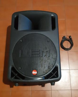 Cassa audio acustica attiva per dj feste marca lem