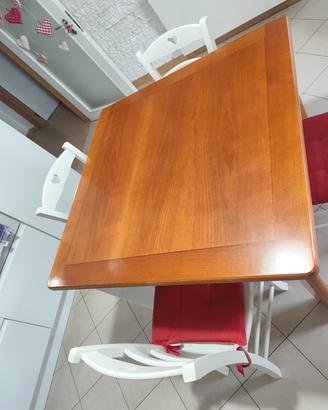 tavolo quadrato allungabile 50€