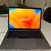 Macbook 2019 touchbar grigio siderale
