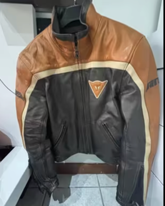 Giubbino Dainese pelle tg42- protez+imbott perfett