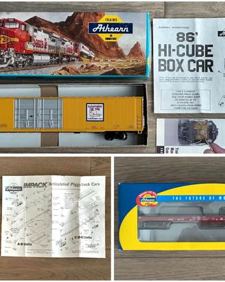 Lotto 3 treni carri merci Athearn – Scala H0