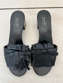 Sandalo ciabattina nero