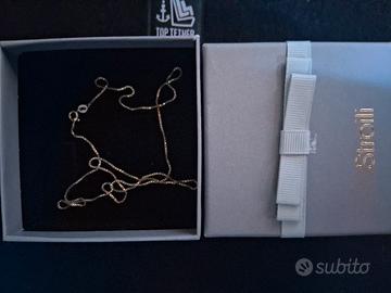 collana oro bianco 18k 750 53cm 5g