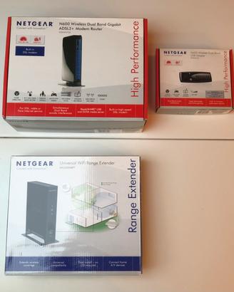 NETGEAR Router + Ripetitore + USB Wi-Fi