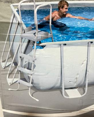 Piscina Solamente struttura di acciaio