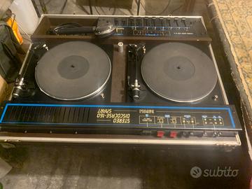 consolle  Dj a vinile vintage