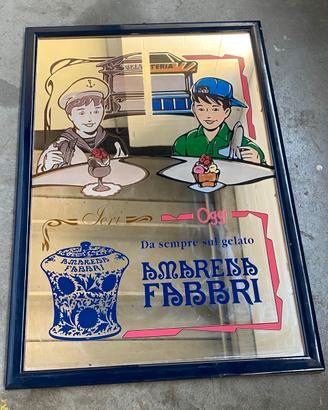 Specchio Pubblicitario Vintage "Amarena Fabbri"