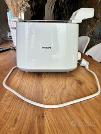 Tostapane Philips con Pinze Scaldabriosche Bianco