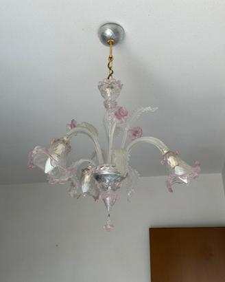 Lampadario in vetro di Murano