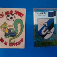 2 figurine Inter 1989 1990 scudetto e mascotte