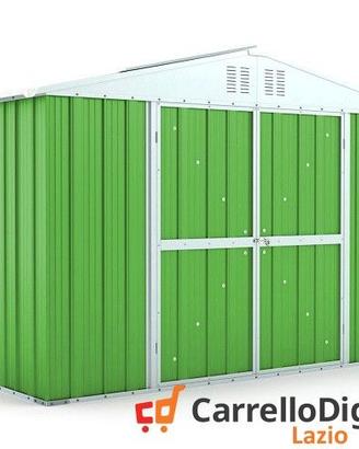 Box giardino lamiera zincata 327x155 verde chiaro