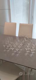 calici 18 vetro murano con caraffa