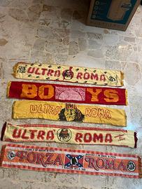Sciarpe lotto ultras Roma vintage calcio