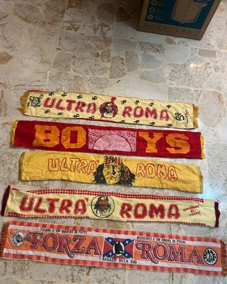 Sciarpe lotto ultras Roma vintage calcio
