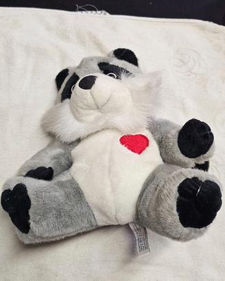 Peluche Procione con Cuore Rosso Playtime