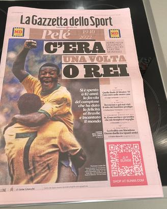Giornale Calcio 2022 Gazzetta Dello Sport Pele