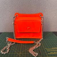 Borsa pelle verniciata
