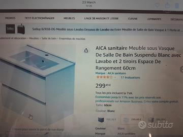 lavabo bagno con mobiletto